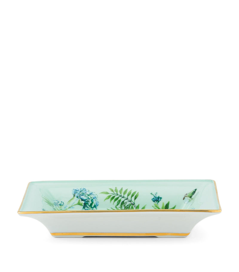 Aquazzura Secret Garden rectangular tray 18cm - British product
