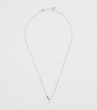 Astrid & Miyu white gold emerald diamond necklace, UK version