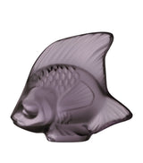 Harrods Lalique Crystal Fish Sculpture Purple Crystal Decoration- Buy online at McGrocer