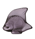 Lalique crystal fish sculpture purple, UK version