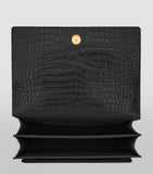Saint Laurent croc-embossed shoulder bag medium Sunset - British product
