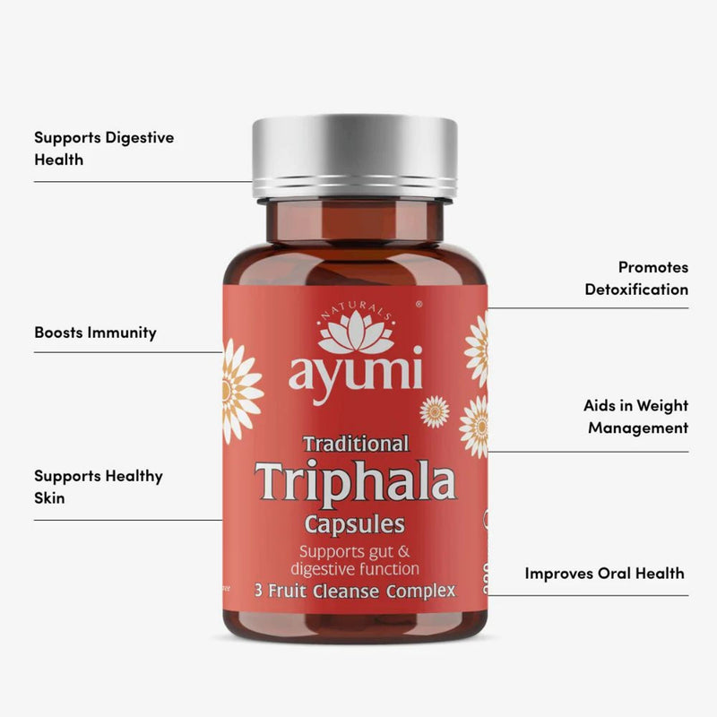 Ayumi Triphala Vegan Capsules 60 capsules (British brand)
