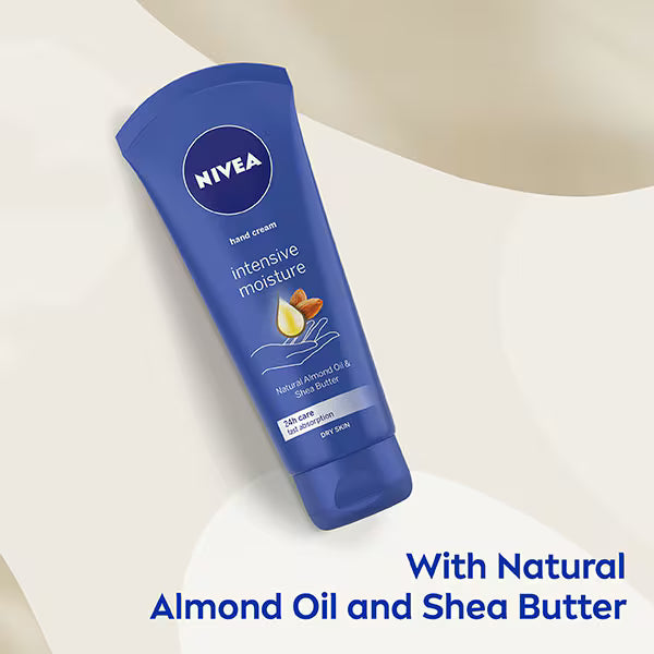 NIVEA Intensive Hand Cream Almond Oil Shea Butter 75ml, imported from the UK