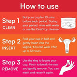 Asan menstrual cup light medium flow - British product