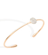 Harrods Pomellato Sabbia Rose Gold and Diamond Bangle- Buy online at McGrocer