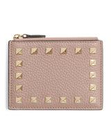 Harrods Valentino Garavani Leather Rockstud Card Holder- Buy online at McGrocer
