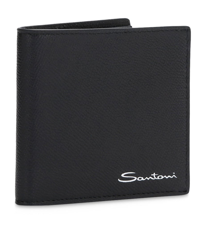Santoni textured leather wallet, imported from the UK