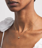 Azlee Trace Necklace yellow gold diamond 18kt, UK version