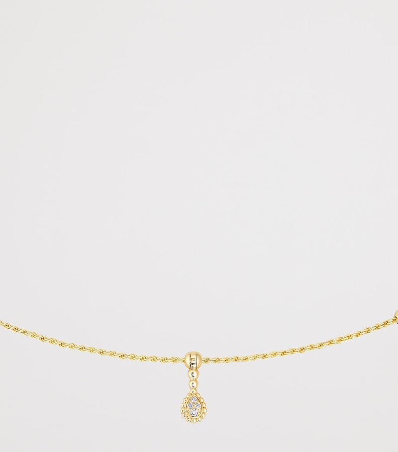 Boucheron yellow gold diamond Serpent Bohème necklace, imported from the UK
