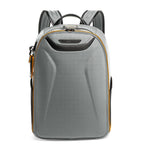 Scratch-Resistant Grained Leather Backpack with Buckle Fastening