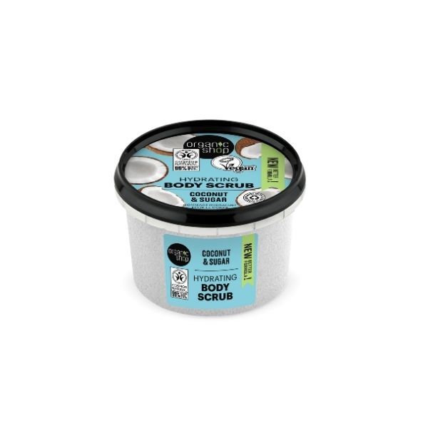 Organic Shop body scrub coconut 250ml, imported from the UK