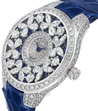 Graff white gold diamond sapphire butterfly watch 33mm (British brand)