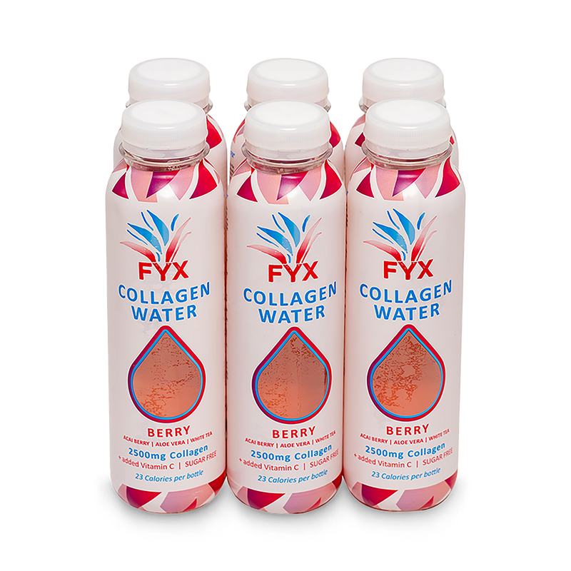 FYX Collagen Water Berry multi-pack 6x400ml - British product