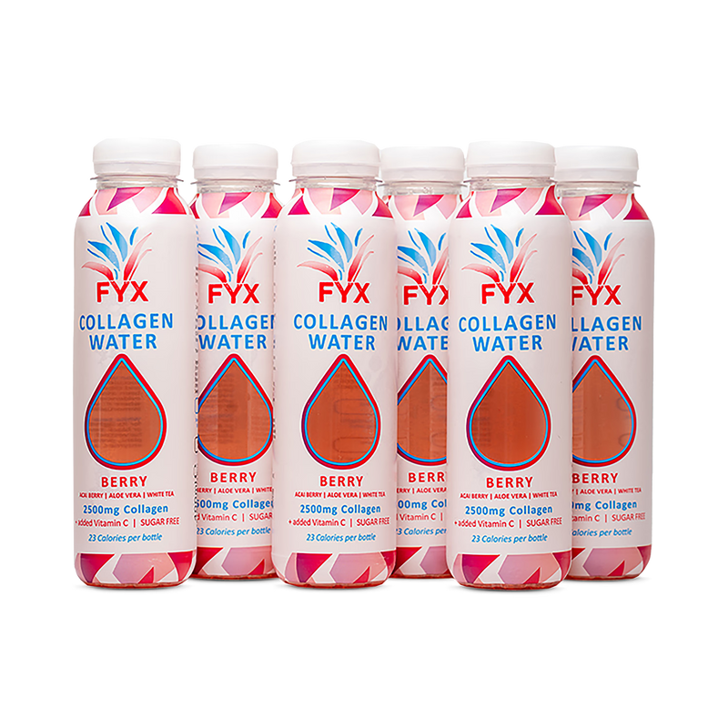 FYX Collagen Water Berry multi-pack 6x400ml - British product