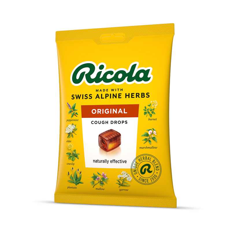 Ricola Swiss Herb Cough Drops 75g, imported from the UK