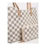 IKRUSH Grace Checkered Bag and Wallet Set, UK version
