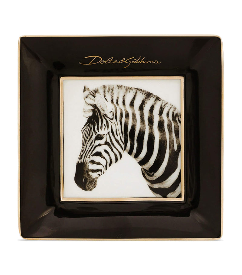 Dolce&Gabbana Casa zebra decorative square plates 10cm - British product