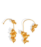 Schiaparelli gold-plated spheres ear cuffs (British brand)