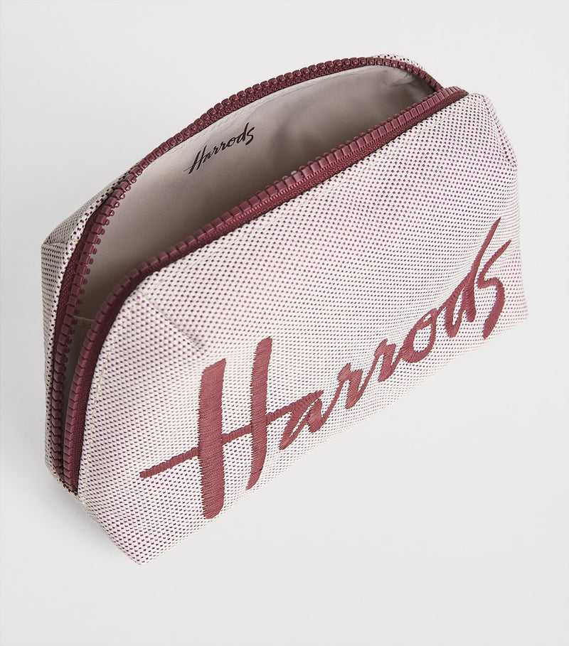 Harrods small logo cosmetics bag (British brand)