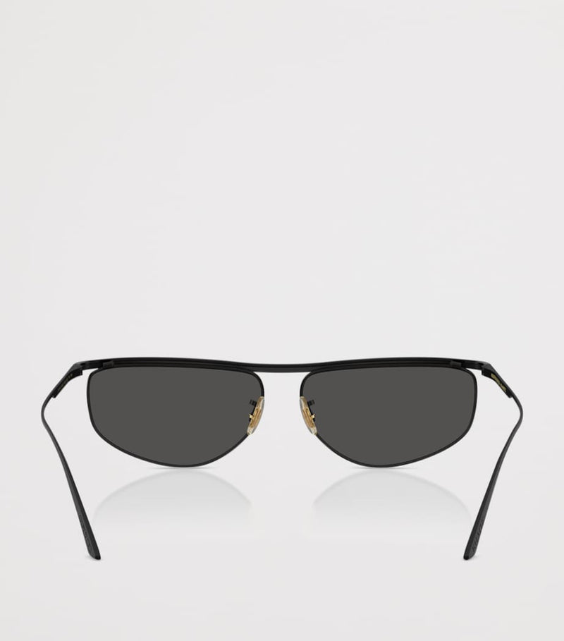 Oliver Peoples 1986C irregular oval sunglasses imported from the UK