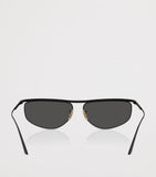 Oliver Peoples 1986C irregular oval sunglasses imported from the UK