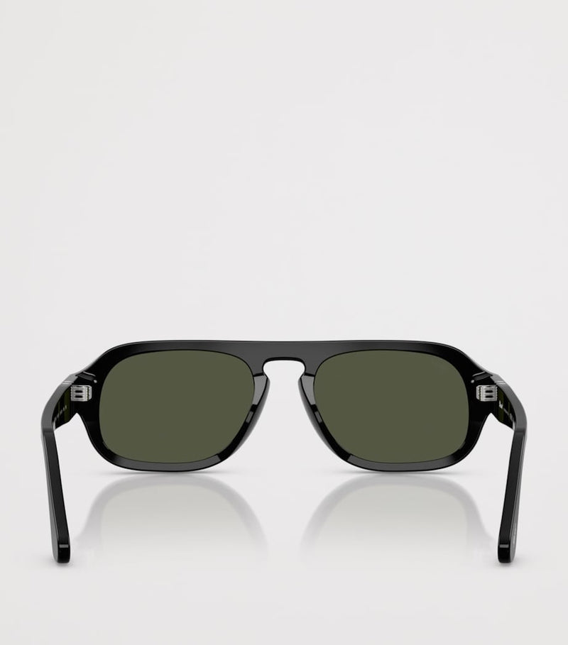Persol Square Pilot sunglasses with acetate frame, UK version