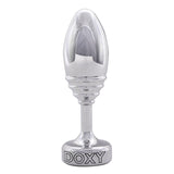 Doxy ribbed butt plug solid aluminium, UK version