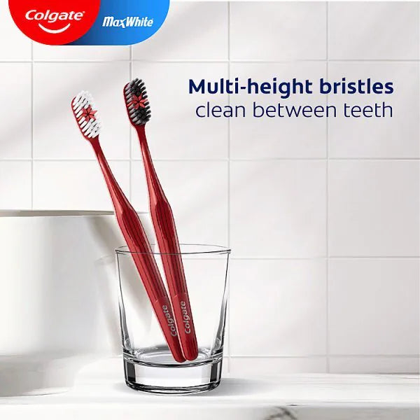 Colgate Max White Medium Toothbrush 3 Pack - British product
