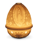 Harrods Lladró Lady of Guadalupe Lithopane Votive Light 12cm x 9cm x 9cm- Buy online at McGrocer