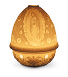 Lladró Lady of Guadalupe lithopane votive light, imported from the UK