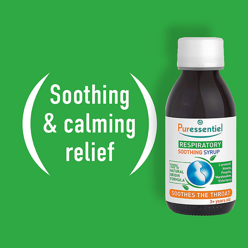 Puressentiel Respiratory Soothing Syrup 125 ml, imported from the UK