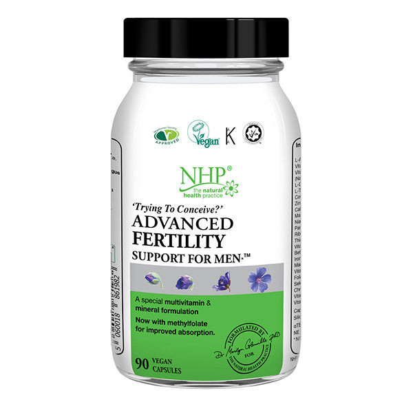 NHP Advanced Fertility Support for Men 90 capsules, imported from the UK