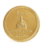 Harrods milk chocolate gold coin 125g, UK version