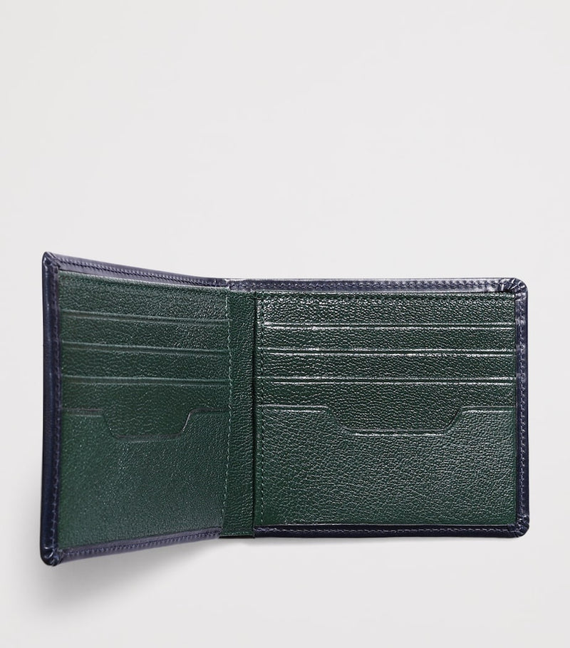 Swaine Italian leather bifold wallet, UK version