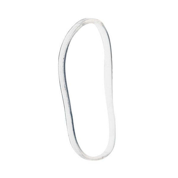 Brushworks clear flexi elastic hair bands 100 pieces - British product