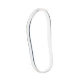 Brushworks clear flexi elastic hair bands 100 pieces - British product