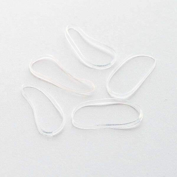 Brushworks clear flexi elastic hair bands 100 pieces - British product