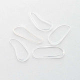 Brushworks clear flexi elastic hair bands 100 pieces - British product