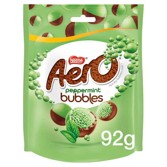 Aero Bubbles Peppermint Mint Chocolate Sharing Bag 92g GOODS Sainsburys   
