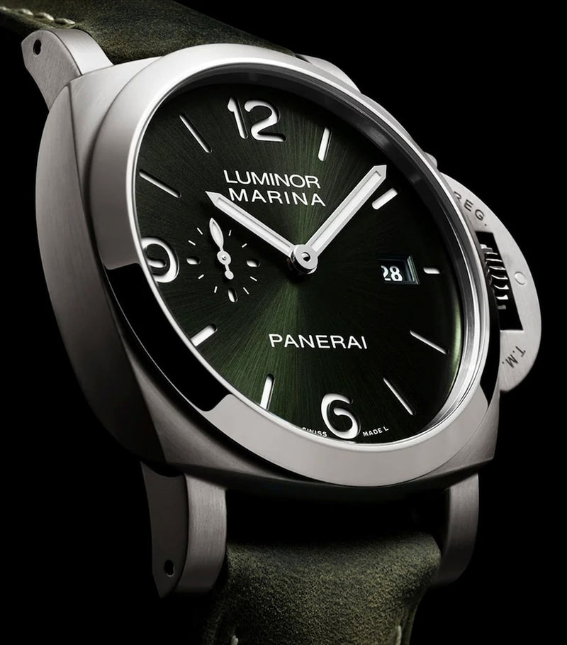Panerai Luminor Marina brushed titanium watch 44mm, UK version