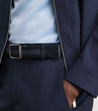 Paul & Shark reversible belt woven cotton 2.5cm - British product