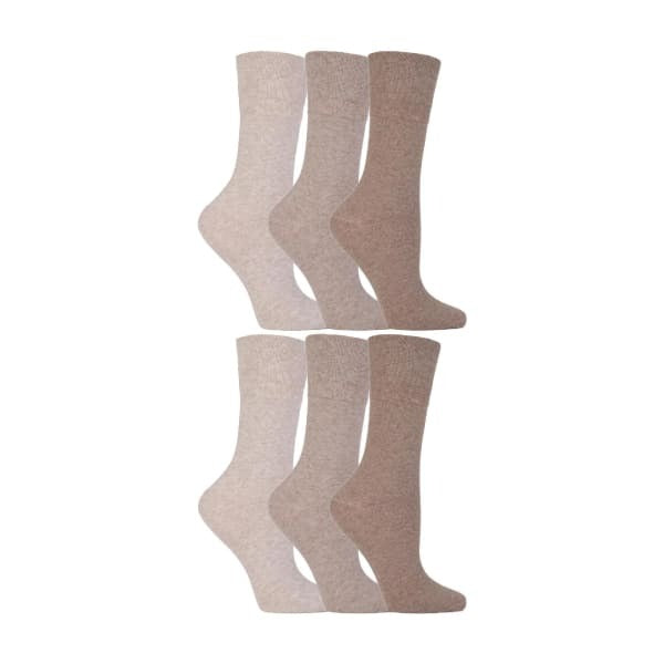 Gentle Grip 6 Pairs Ladies Diabetic Socks
