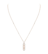 Harrods Messika Move 10th Birthday Rose Gold and Diamond Necklace 0.70ct- Buy online at McGrocer