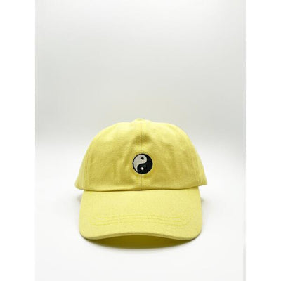 Superdrug SVNX Cotton Baseball Cap with Ying Yang Embroidery Lemon Yellow- Buy online at McGrocer