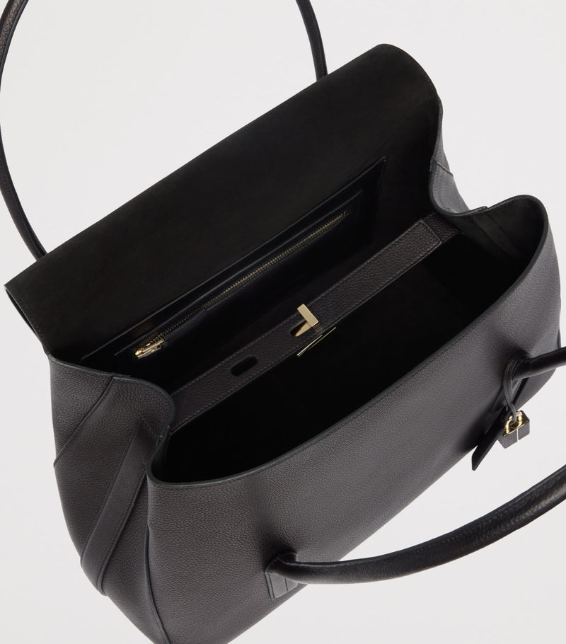 TOM FORD Eclipse shoulder bag in grained leather - British product