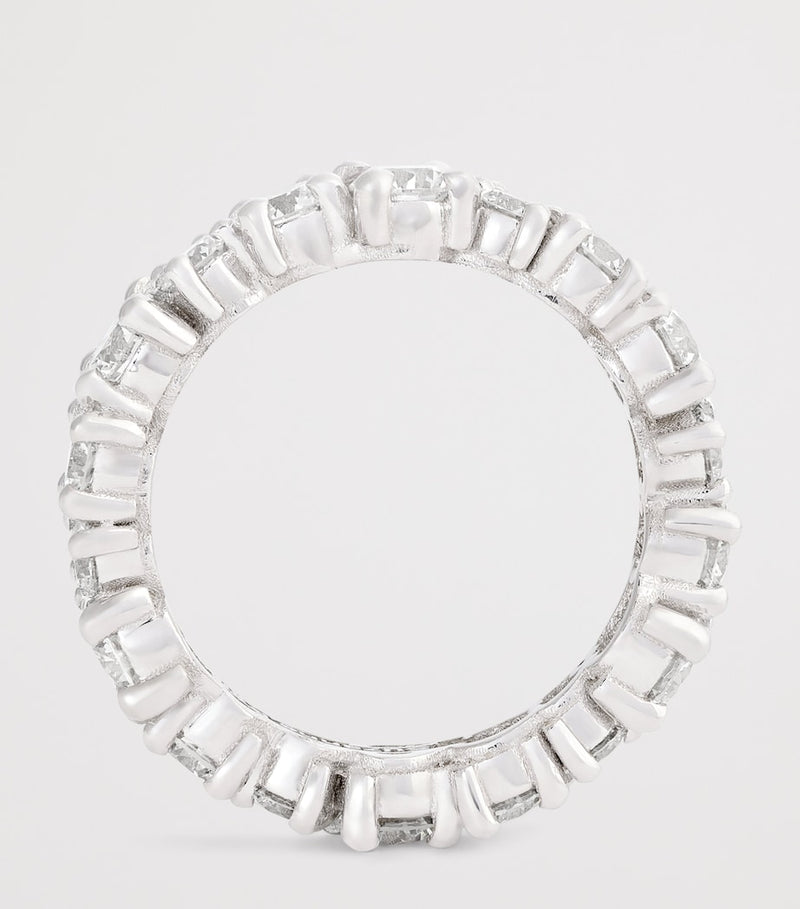 Suzanne Kalan diamond eternity ring 18kt white gold (British brand)