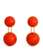 Alaïa small sphere pendant drop earrings 4.4cm - British product