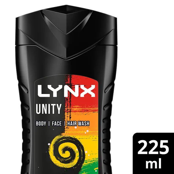 Lynx Shower Gel Unity Pride 225ml standard size, UK version