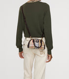 Burberry Mini Canvas Highlands Bowling Bag - British product