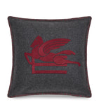 Etro wool-blend embroidered Ribot cushion 45cm x 45cm - British product